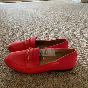 Loft size 9 hot pink loafers new with tags!